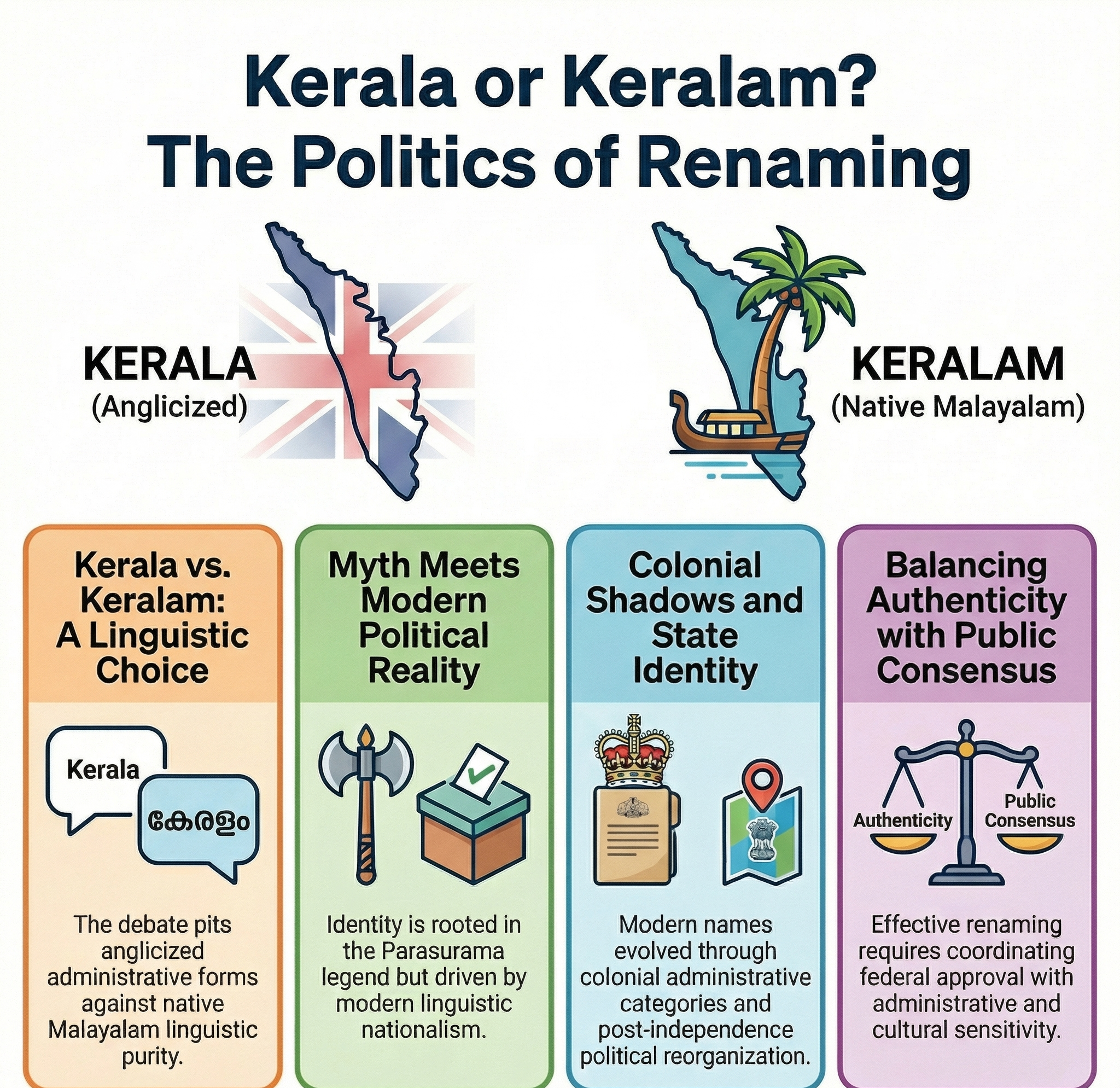 From myths to language: examining the renaming of Kerala